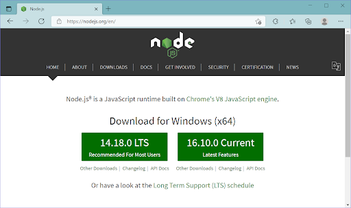Node.js for Windows